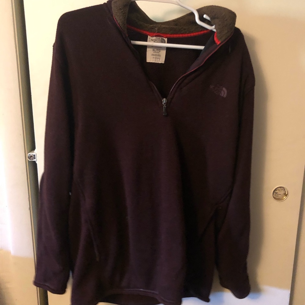 North face half zip sweater
